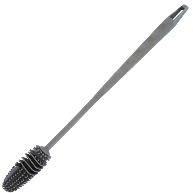Perie silicon pentru spalat vase si sticle 31.5 cm cu maner lung